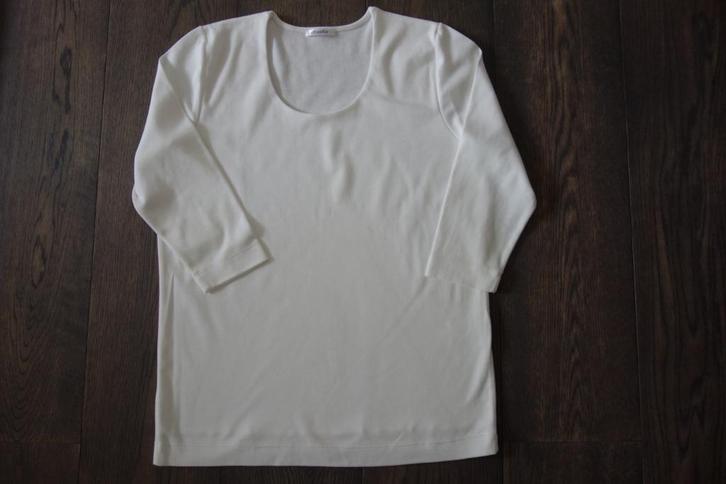 Tee-shirt m3/4 écru "EFIXELLE" Envoi compris, Kleding | Dames, T-shirts, Zo goed als nieuw, Verzenden
