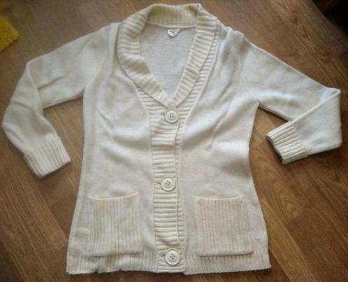 Vintage winterse cardigan vest gilet golf trui, Kleding | Dames, Truien en Vesten, Maat 38/40 (M), Verzenden