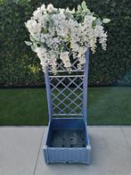 Klimrekje voor planten of bloemen met plantenbak, Ophalen, Gebruikt, Kunststof, Tuin