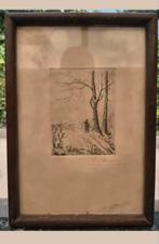 Antieke Ets 1861 / 164 Jaar Oude Ets Gravure 1861 / Te Koop, Ophalen
