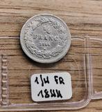 ¼ franc - Léopold Ier tête laurée 1844, Enlèvement ou Envoi, Argent