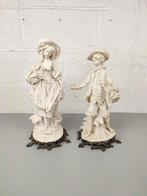 Koppel mooie grote witte beelden, Antiek en Kunst, Ophalen