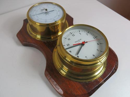 xl maritieme barometer /klok Matic Master Genova, Verzamelen, Scheepvaart, Gebruikt, Ophalen of Verzenden
