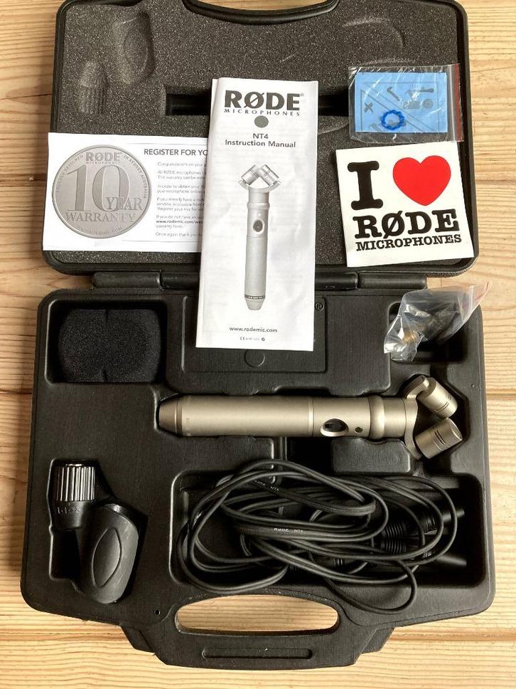 Röde NT4 - eenmaal gebruikt - nieuwstaat, Muziek en Instrumenten, Microfoons, Nieuw, Studiomicrofoon, Ophalen of Verzenden