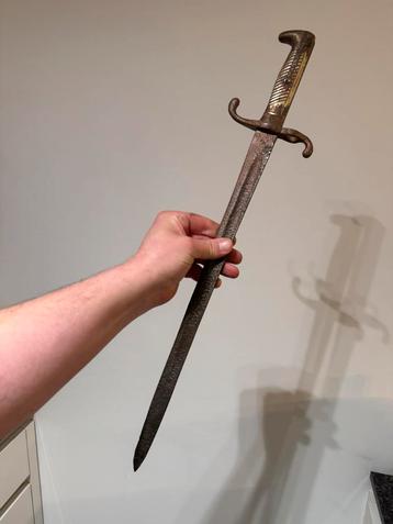 Wo1 Duitse bajonet M1871, Verzamelen, Militaria | Algemeen, Ophalen of Verzenden