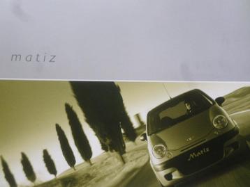 Brochure du Daewoo Matiz 2001