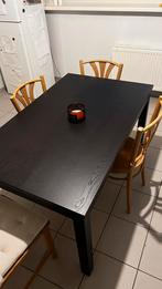 Uitschuifbare tafel, donkerbruin, 130/190x80 cm, Huis en Inrichting, Complete eetkamers, Ophalen of Verzenden, Zo goed als nieuw