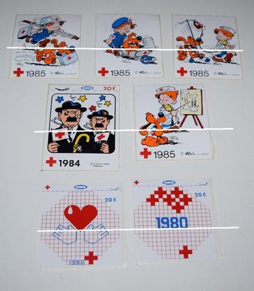 Stickers / Rode Kruis / Sabena / Strips / 16 stuks, Boeken, Verzenden, Zo goed als nieuw