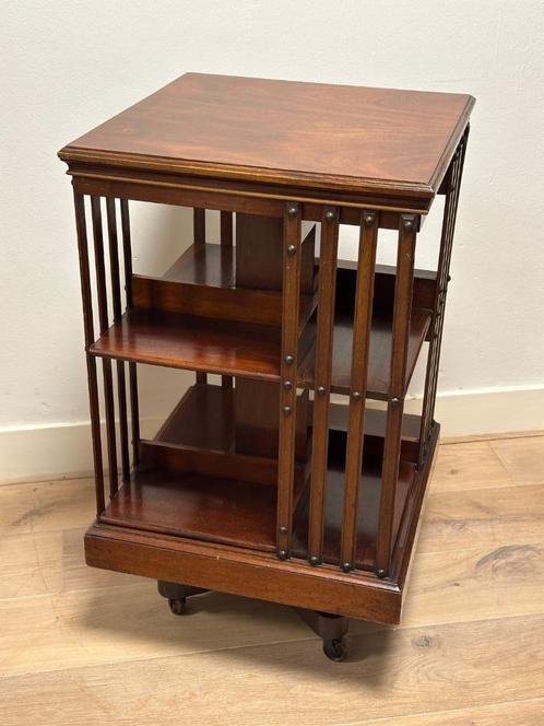 Antieke mahonie boekenmolen, Antiek en Kunst, Antiek | Kantoor en Zakelijk, Ophalen of Verzenden