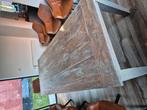 massieve eiken tafel 220x100, Huis en Inrichting, Ophalen, Zo goed als nieuw
