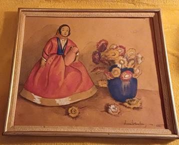 Schilderij pop  beschikbaar voor biedingen