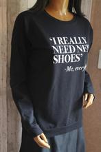 even&odd sweater I really need need shoes zwart Medium, Vêtements | Femmes, Pulls & Gilets, Even & Odd, Noir, Taille 38/40 (M)