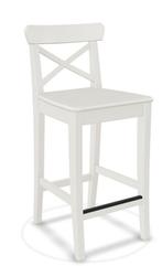 20€ voor 3 witte barkrukken - type Ingolf Ikea, Enlèvement, Utilisé, 3 tabourets