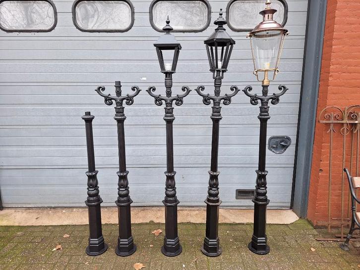 klassieke gietijzeren lantaarnpaal nieuw, Tuin en Terras, Buitenverlichting, Nieuw, Overige typen, IJzer, Ophalen of Verzenden