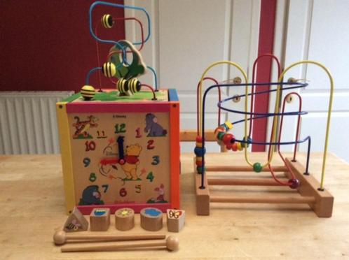 Te koop 2 stuks houten motoriek speelgoed, Kinderen en Baby's, Speelgoed | Houten speelgoed, Zo goed als nieuw, Overige typen