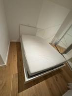 Bedframe IKEA Malm (matras gratis erbij), Ophalen, Gebruikt, Wit, Tweepersoons