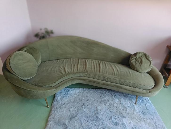 Zetel - fauteuil, Huis en Inrichting, Zetels | Zetels, Gebruikt, Driepersoons, 200 tot 250 cm, 75 tot 100 cm, Stof, Ophalen