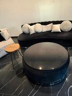 Zithoek met salontafel en bijhorende poefs, Huis en Inrichting, Zetels | Voetbanken en poefs, Ophalen