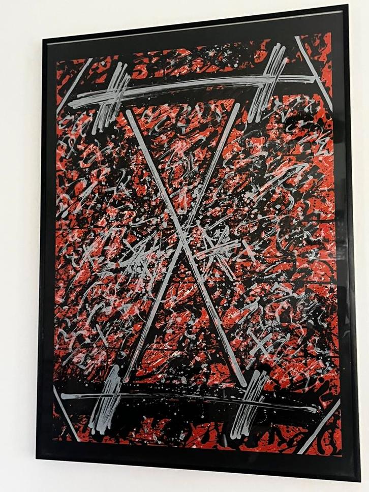 Kader kunst Aalst Luc Hoenraet, Antiek en Kunst, Kunst | Etsen en Gravures, Ophalen of Verzenden