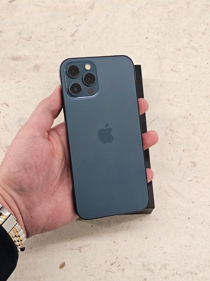 IPHONE 12 PRO MAX 5G 128GB PACIFIC BLUE, Telecommunicatie, Mobiele telefoons | Hoesjes en Screenprotectors | Apple iPhone, iPhone 12