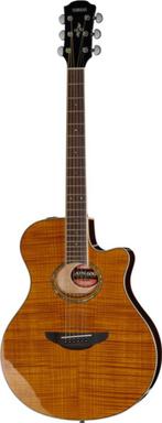 Yamaha APX 600 FM / Amberkleur / electroacoustic, Ophalen, Zo goed als nieuw, Western- of Steelstringgitaar, Met koffer