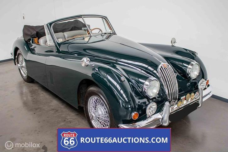 Jaguar XK 140 DHC SE | 1956 | Route 66 Auctions, Auto's, Oldtimers, Bedrijf, Te koop, Jaguar, Benzine, Overige carrosserie, Handgeschakeld