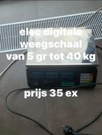 elec digitale weegschaal 5 gr tot 40 kg, Ophalen of Verzenden