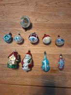 Zeer oude kerstballen deuk en figuurtjes, Ophalen of Verzenden, Gebruikt