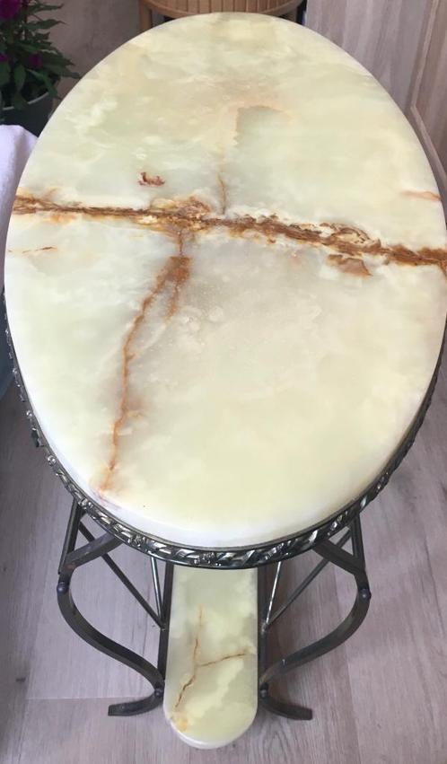 Vintage Marmeren Bijzet Tafel, Antiek en Kunst, Antiek | Meubels | Tafels, Ophalen