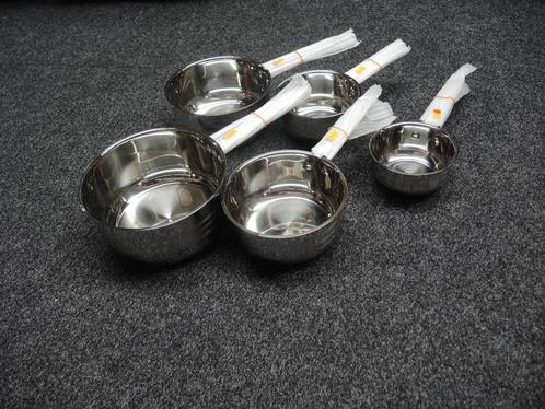 Saucepan inox nieuw!, Huis en Inrichting, Keuken | Potten en Pannen, Nieuw, Koekenpan of Braadpan, Inox, Inductieplaat, Keramische plaat