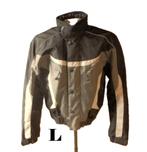 (1) - blouson moto homme t.L noir gris - dexter -, Motos, Enlèvement ou Envoi, Dexter, Hommes, Manteau | tissu