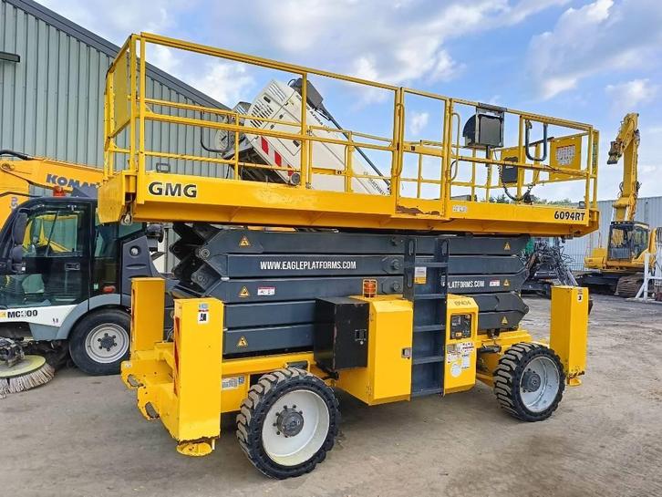 GMG 6094-RT platform hi lift schaar hoogwerker 18 m CE, Zakelijke goederen, Machines en Bouw | Liften, Steigers en Ladders