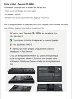 Tascam SD32 etat neuf, Ophalen, Zo goed als nieuw, 20 kanalen of meer, Microfooningang