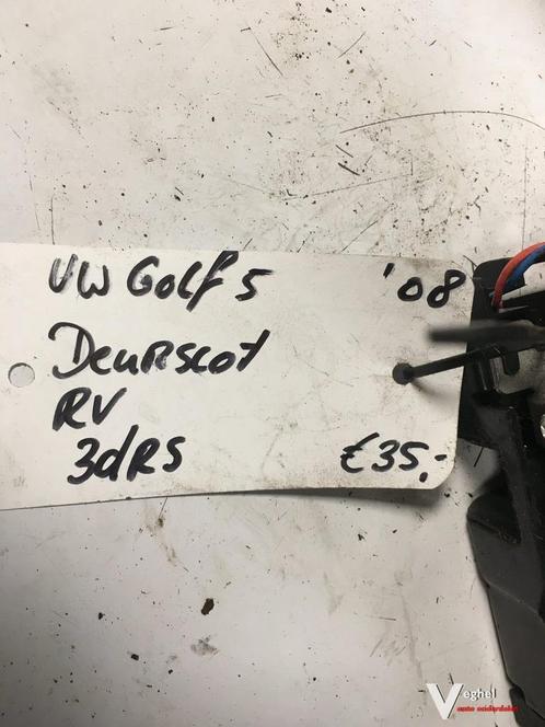 Vw Golf 5 2008 Binnenslot Rechtsvoor, Auto-onderdelen, Carrosserie, Gebruikt, Ophalen of Verzenden