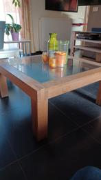 Salontafel met glazen blad ., Huis en Inrichting, Tafels | Eettafels, Ophalen