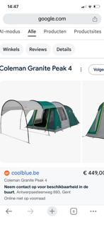 Coleman 4p Granite Peak Black Out, Enlèvement, Comme neuf