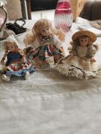3 très belles poupées anciennes entièrement en porcelaine, Enlèvement ou Envoi