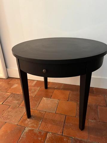 ANTIEK TAFELTJE BIJZETTAFEL SIDETABLE HOUT ZWART beschikbaar voor biedingen