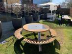 Extremis Gargantua tuintafel picknicktafel, zie ook Hopper, Ophalen, Zo goed als nieuw, Rond, Hout