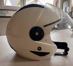 Witte open motorhelm maat L (59–60) – met vizier, Ophalen, Gebruikt, Large