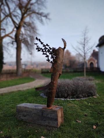Tuinbeelden met een natuurlijk karakter, Tuin en Terras, Tuinbeelden, Ophalen of Verzenden, Nieuw, Metaal, Abstract beeld