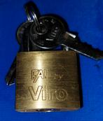 Viro hangslot 50mm met 2 sleutels NIEUW, Ophalen of Verzenden, Nieuw, Slot