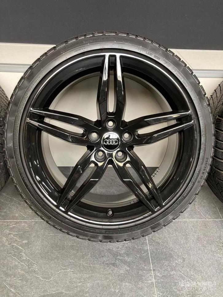 19” originele Audi A5 / S5 velgen + winterbanden 5x112   8W0, Auto-onderdelen, Banden en Velgen, Banden en Velgen, Winterbanden