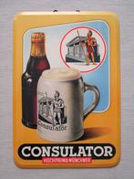 Panneau publicitaire Consulateur Bière 1958, Comme neuf, Enlèvement ou Envoi, Panneau publicitaire