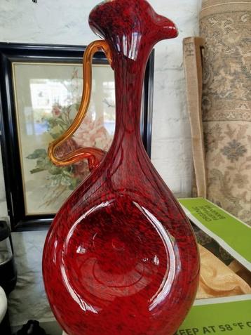 PRACHTIGE OUDE SPECIALE KARAF VAN MURANOKRISTAL  beschikbaar voor biedingen