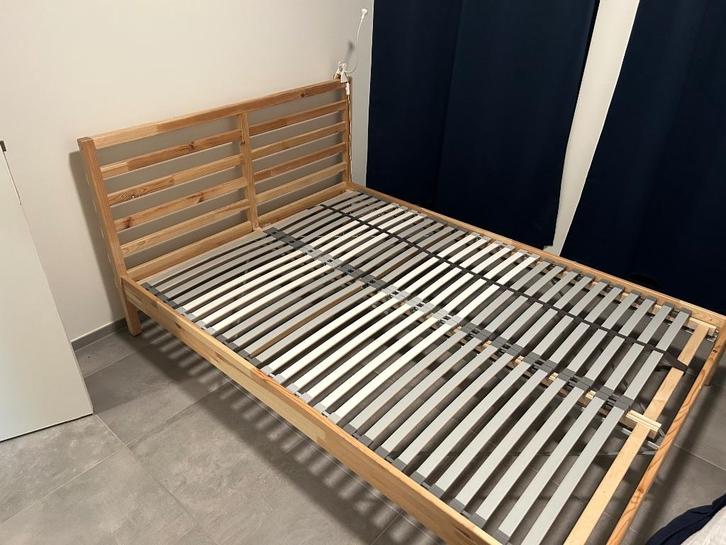 IKEA Bedframe TARVA + Lattenbodem, 200 x 160 cm, Huis en Inrichting, Slaapkamer | Bedden, Gebruikt, Tweepersoons, 160 cm, 200 cm
