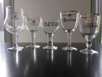 BIERGLAZEN (prijzen variëren van 1€ tot 3€ per glas) beschikbaar voor biedingen