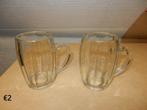 nr.308 - Twee bierkruiken, Enlèvement, Comme neuf, Verre ou Verres
