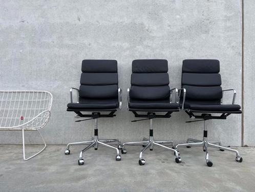 Vitra Eames EA219 lederen bureaustoel, heel mooie staat, 7X, Huis en Inrichting, Bureaustoelen, Bureaustoel, Zwart, Ophalen of Verzenden