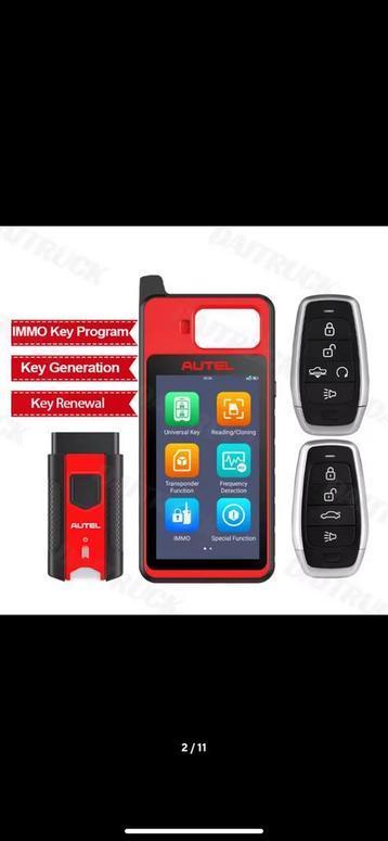 Autel 100km pro + sleutelmachine beschikbaar voor biedingen
